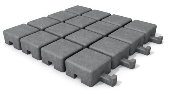 Gear Paving Stone — recycled plastic modular paving